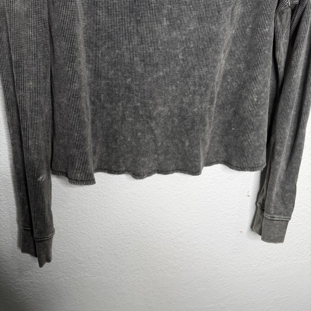 Victorias Secret PINK Top Size M Gray Long Sleeve Pullover Oversized Relaxed - Picture 12 of 12